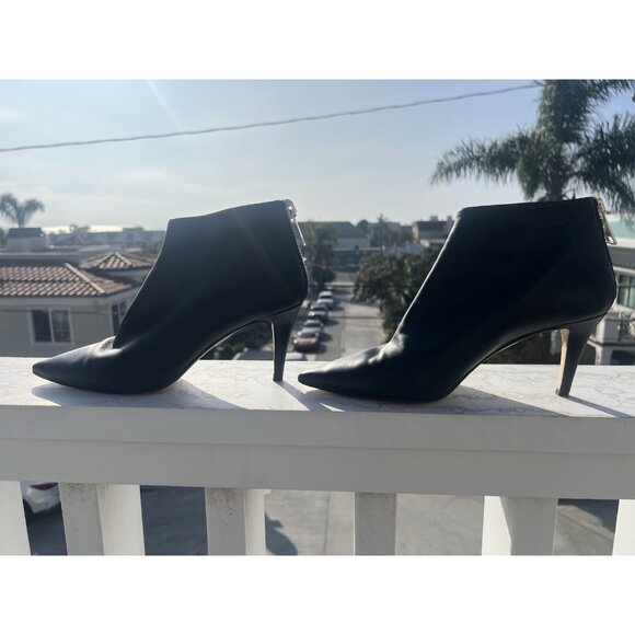 Tamara Mellon Stark High Heel Ankle Booties black designer in box 9.5 moto - Picture 9 of 16